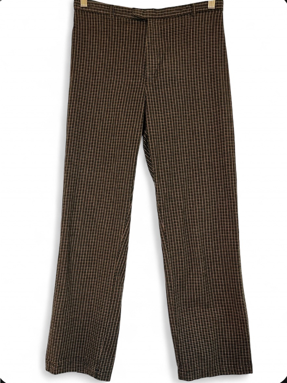 Vintage Plaid Cropped Pants Size 8 Women’s Grandpa Cotton Straight Leg